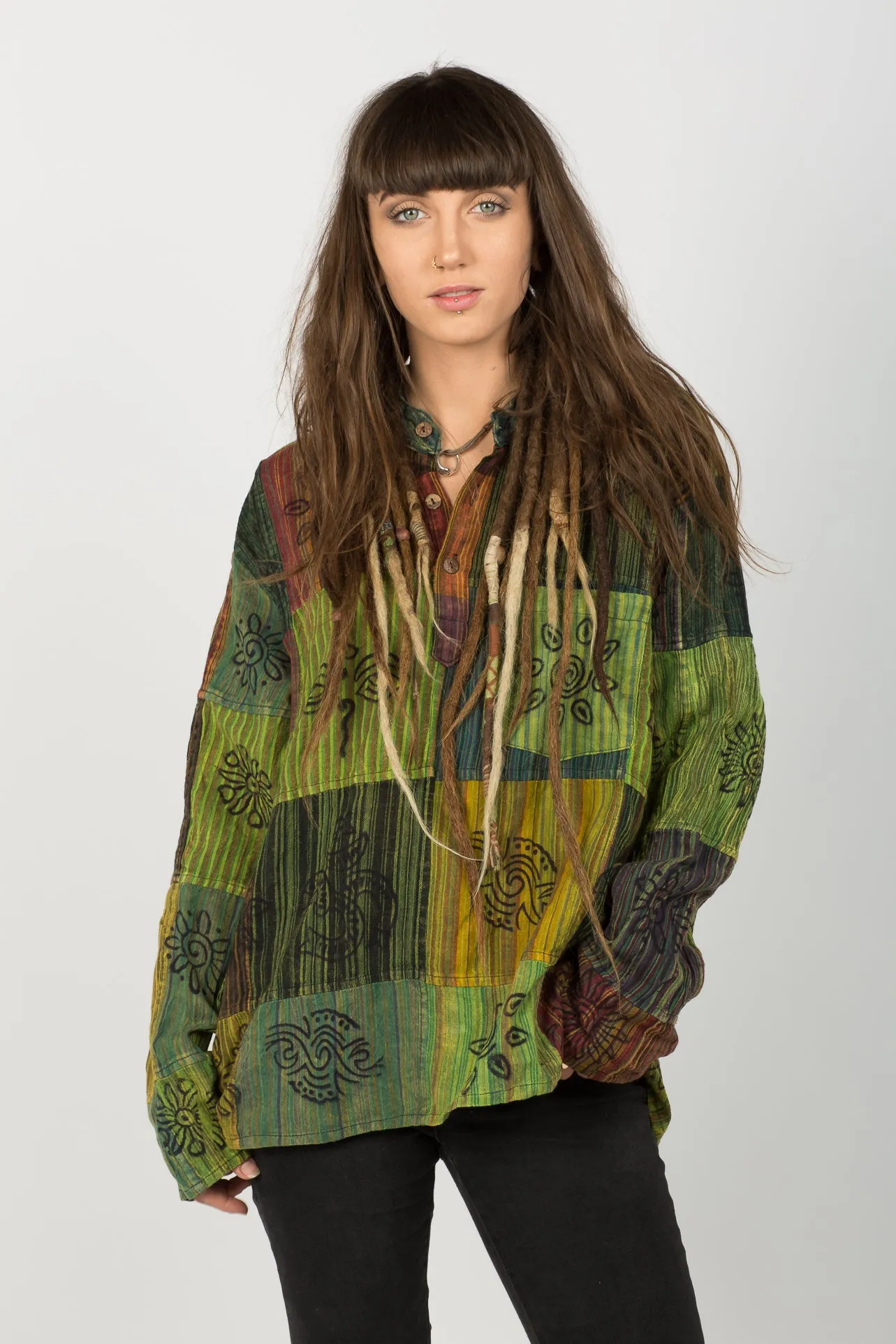 Handmade Green Nepalese Shirt