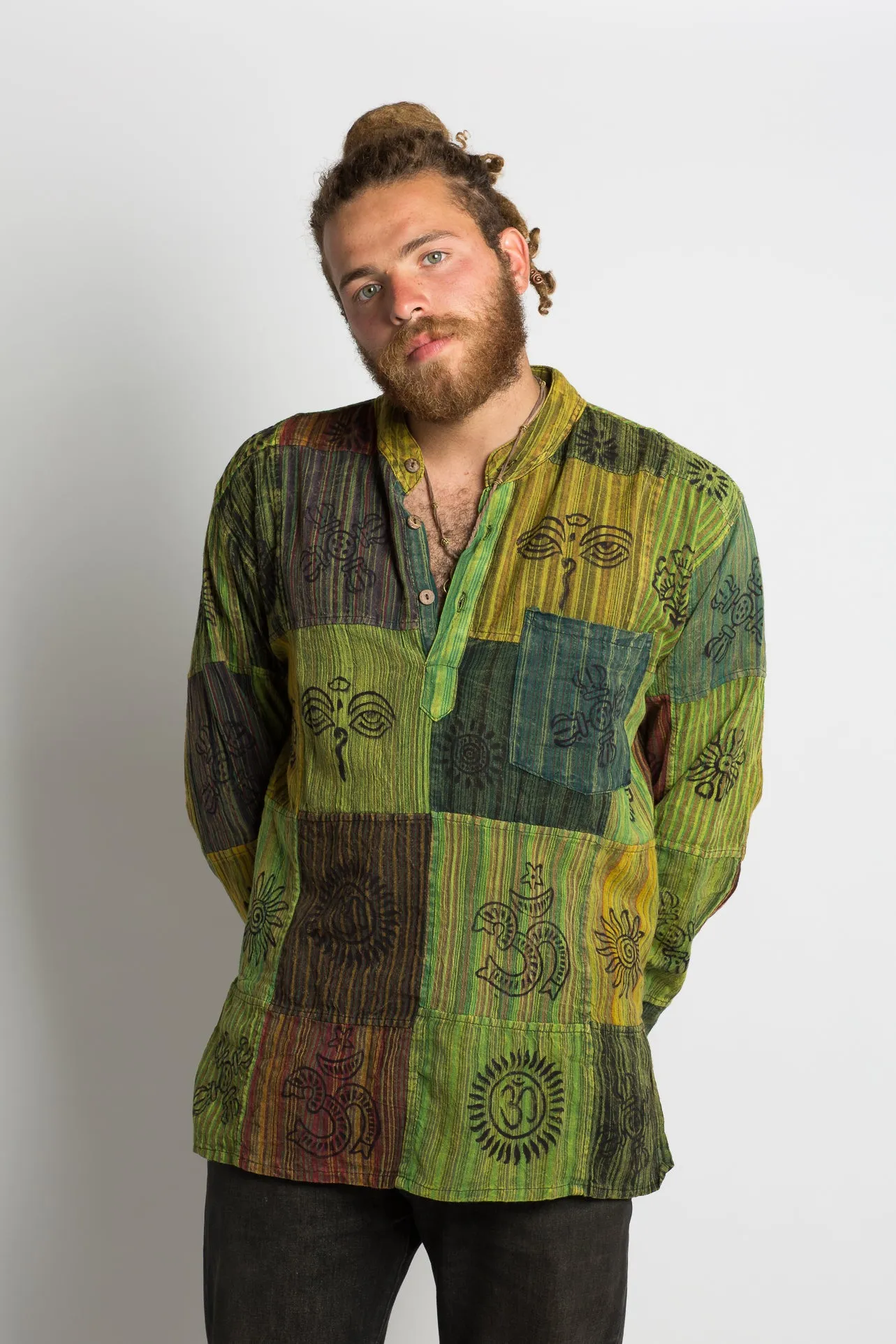 Handmade Green Nepalese Shirt