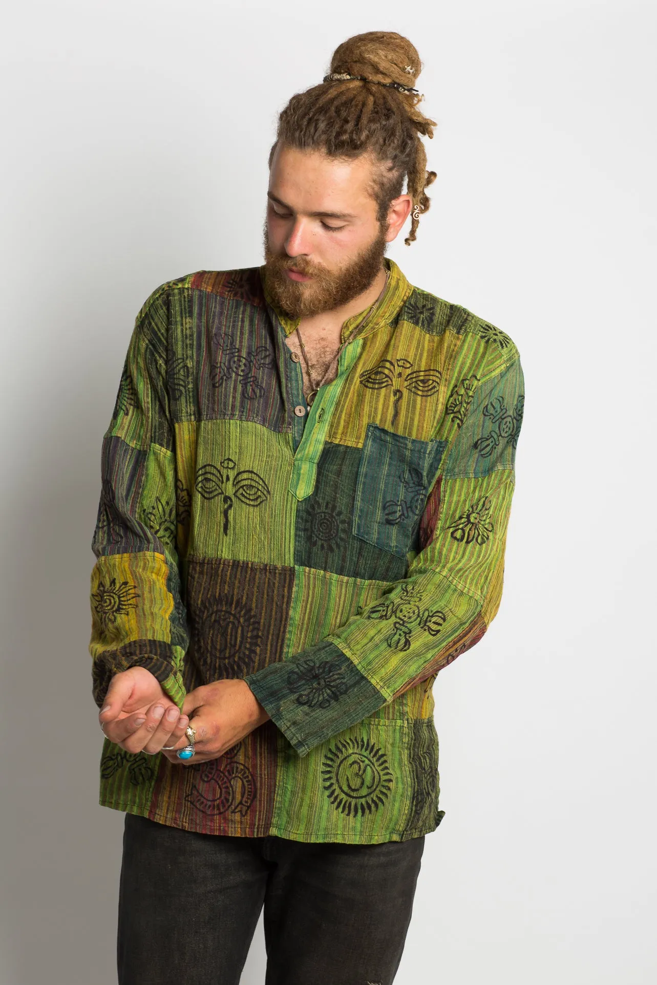 Handmade Green Nepalese Shirt