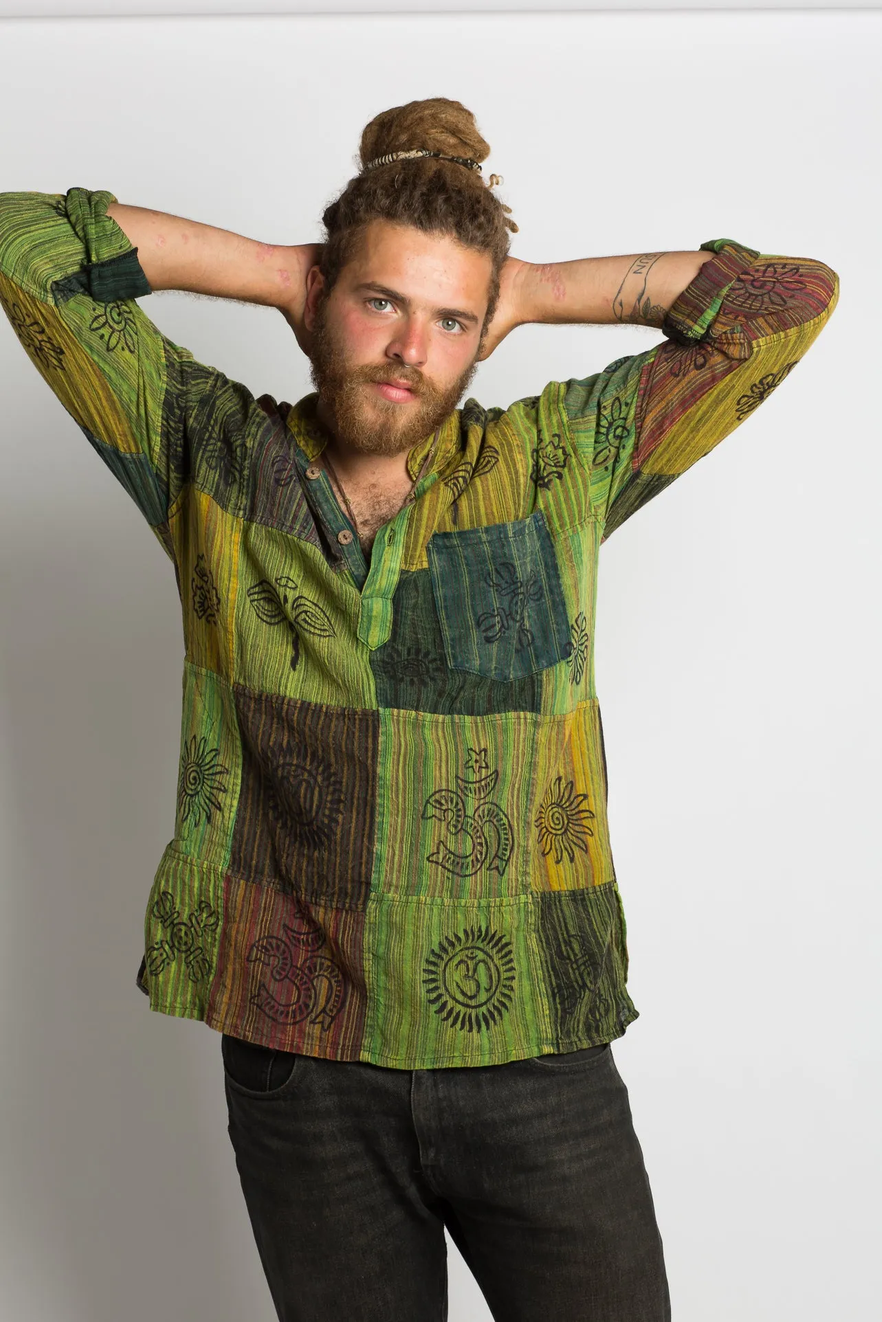 Handmade Green Nepalese Shirt