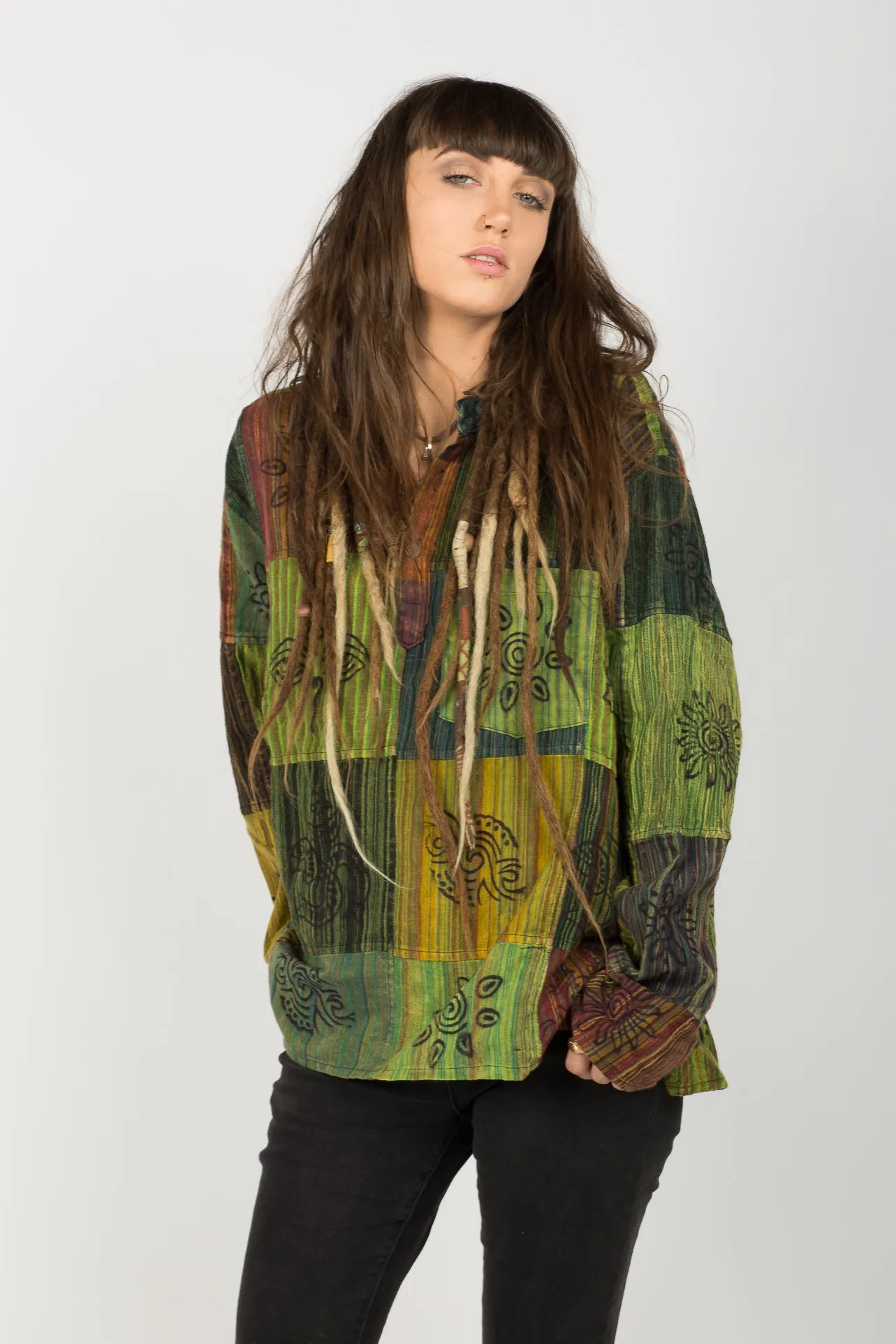 Handmade Green Nepalese Shirt