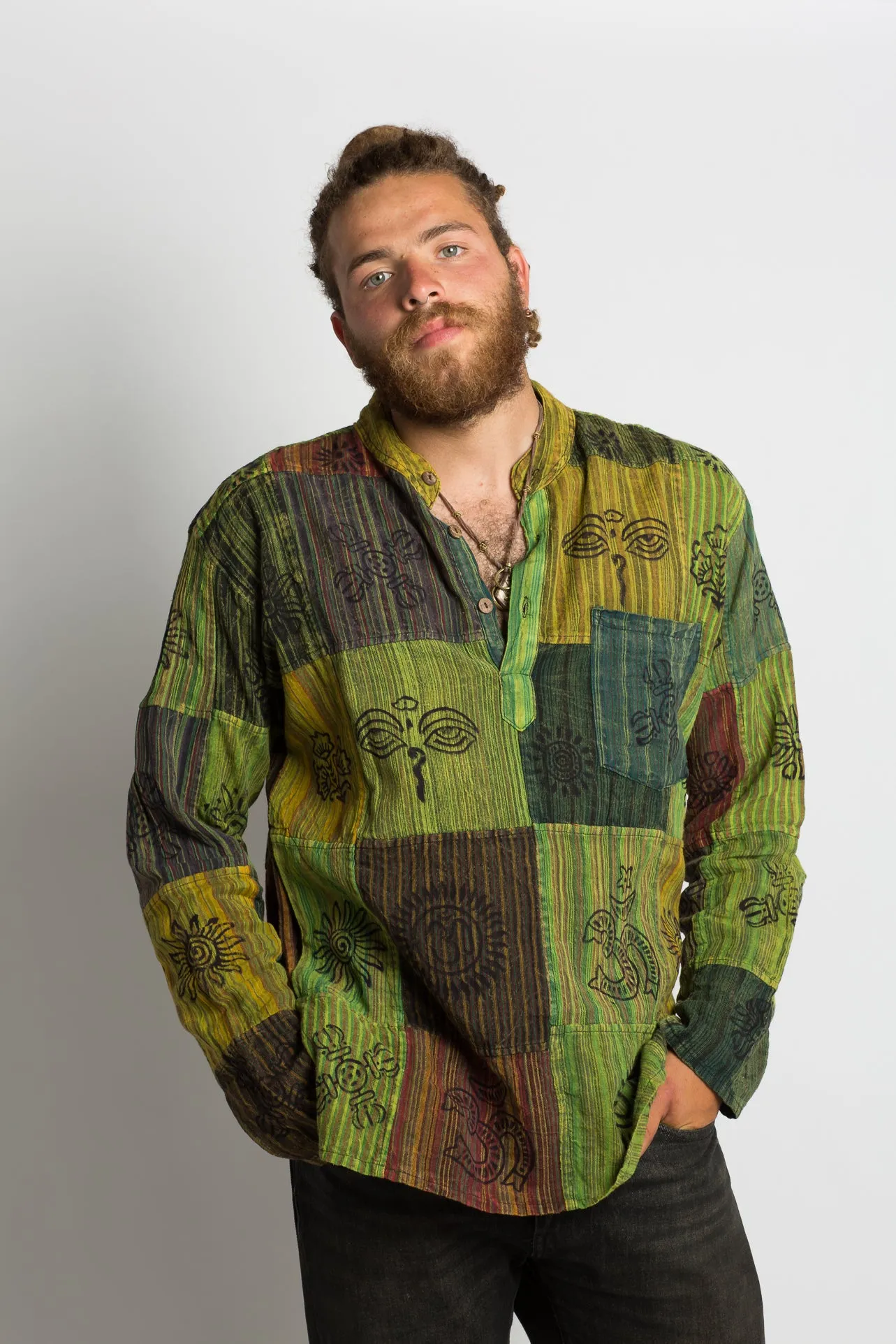 Handmade Green Nepalese Shirt