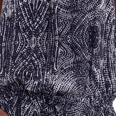 Handmade Indonesian Black & White Rayon Romper