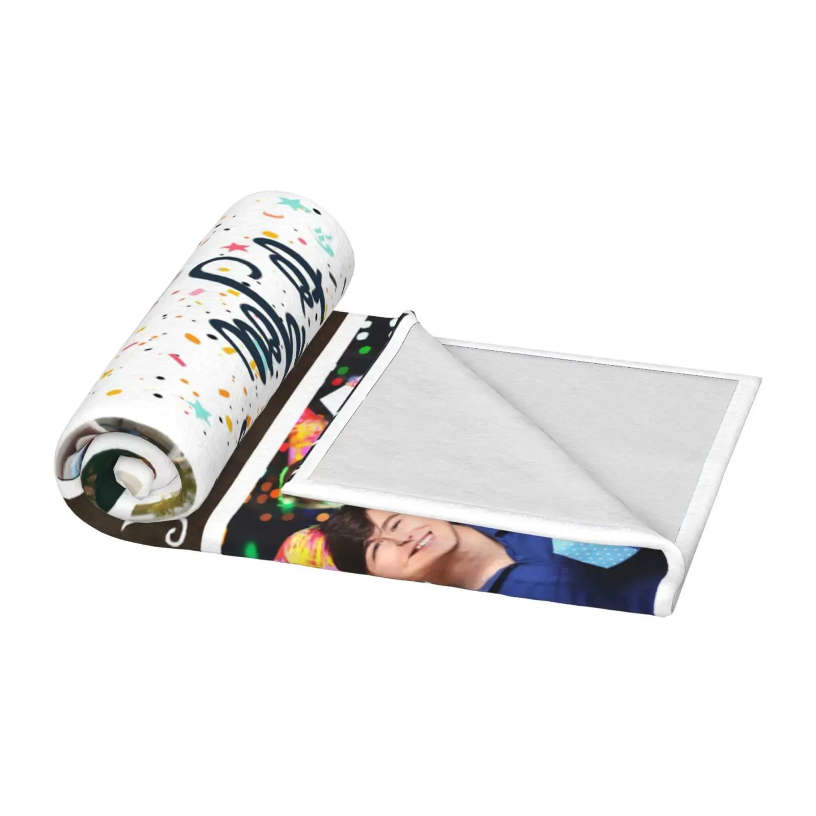 Happy Birthday the Best Is yet to Come Custom Photo Blanket