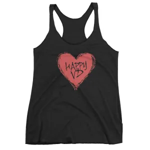Happy VD Heart Racerback Tank Top