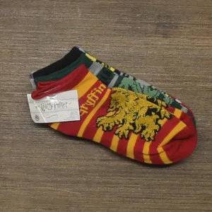 Harry Potter Women's  Houses Striped 6pk Low Cut Socks Multi 4-10