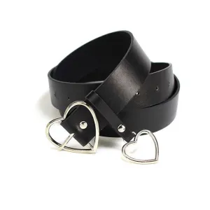 Heart-Shaped Buckle Belt