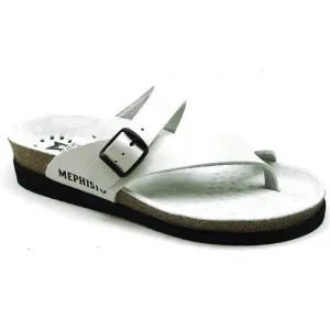 Helen-White Leather HELEN THONG SANDAL - 2880WHITE