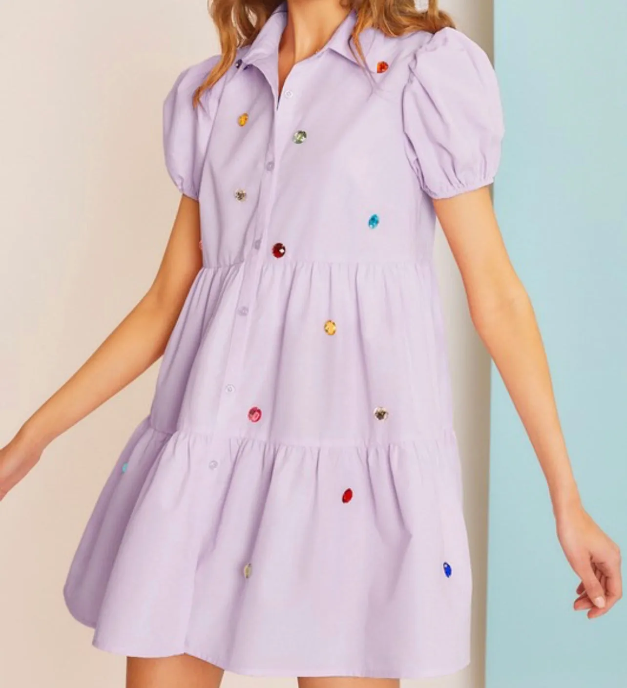 Hems Button Down Dress