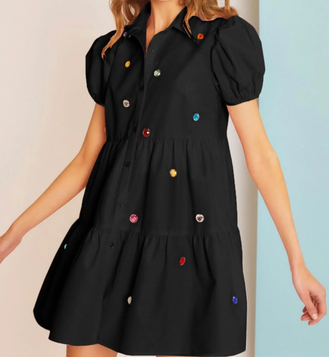Hems Button Down Dress