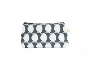 Hercule Zipper Mini Pouch – Steel Grey (8" x 4.5" x 2")
