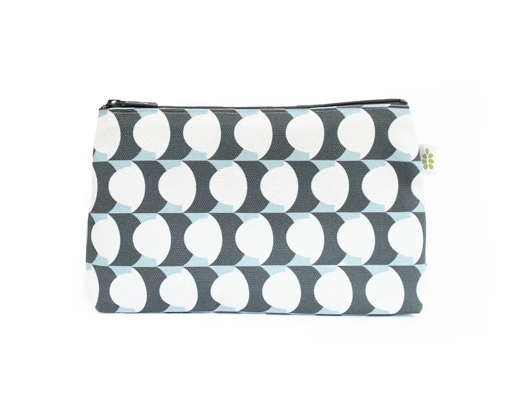 Hercule Zipper Pouch – Powder Blue (10" x 6" x 3")