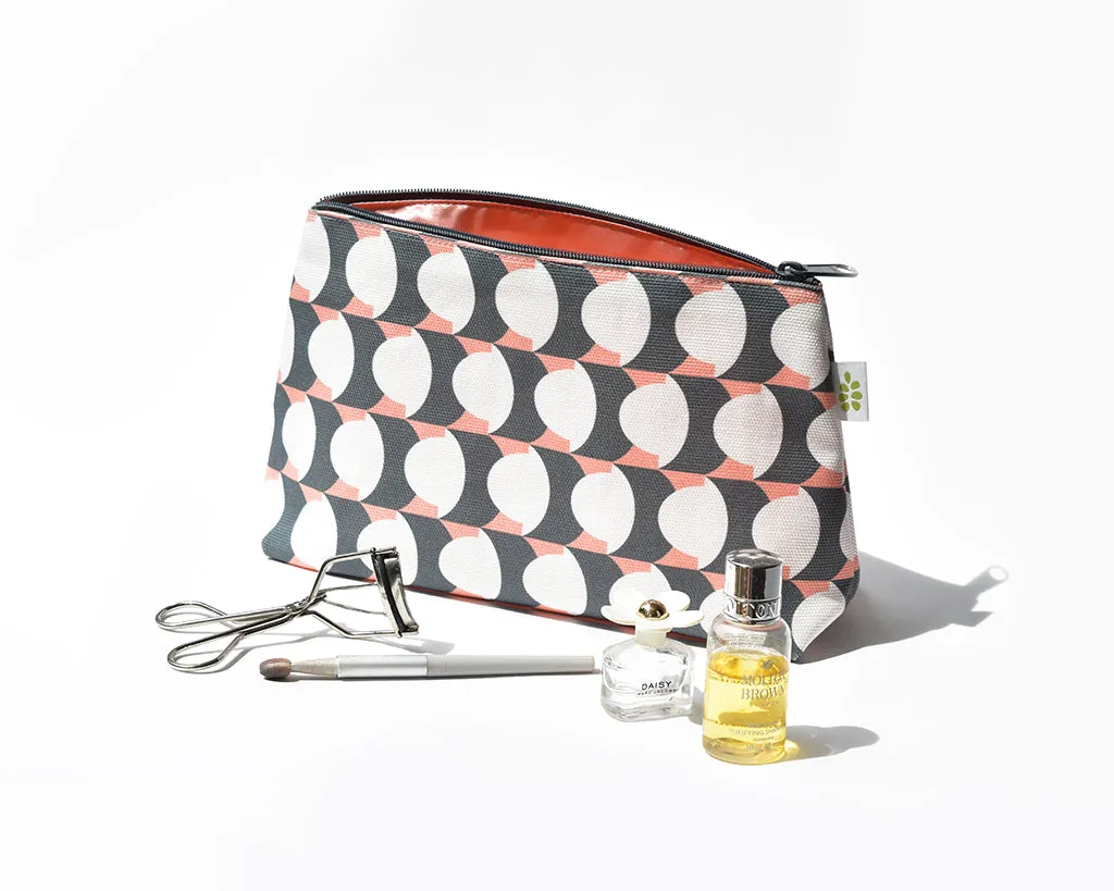 Hercule Zipper Pouch – Salmon Pink (10" x 6" x 3")