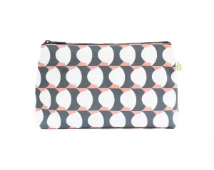 Hercule Zipper Pouch – Salmon Pink (10" x 6" x 3")