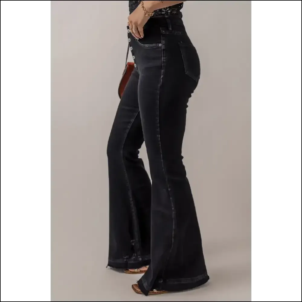 High Waist Flare Jeans: Chic Black Pants so Good, It's Criminal () 😈 Needful Things