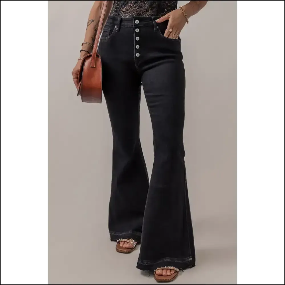 High Waist Flare Jeans: Chic Black Pants so Good, It's Criminal () 😈 Needful Things