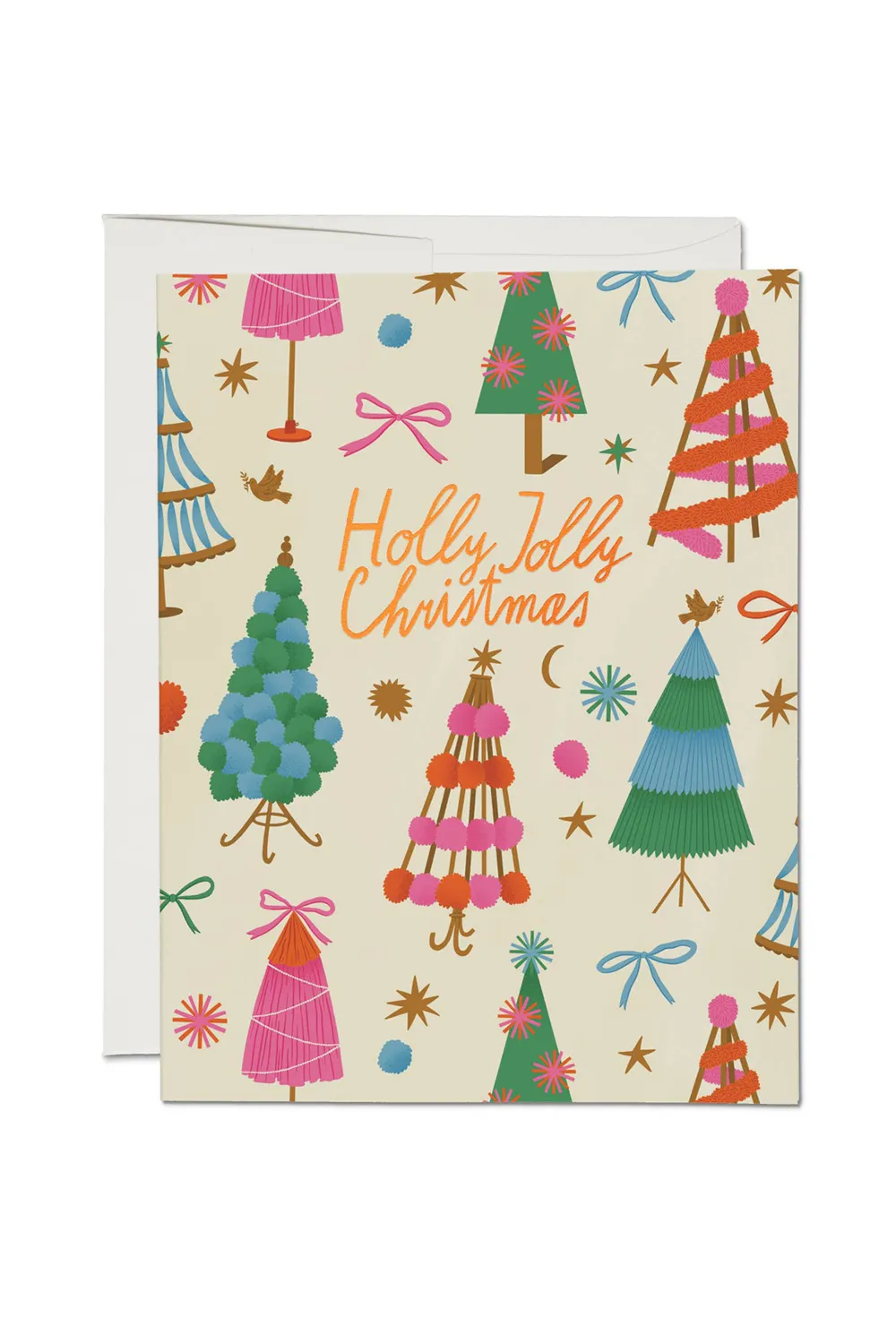 Holly Jolly Christmas Trees Card Set