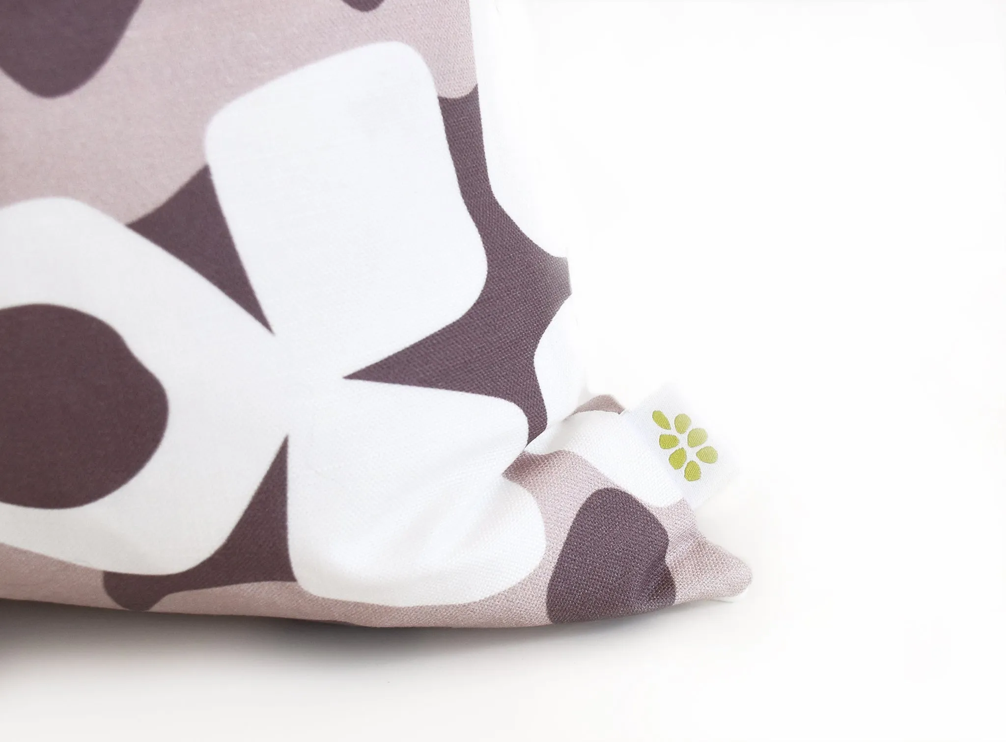 Hoop Linen Cotton Pillow (18x18) – Heather