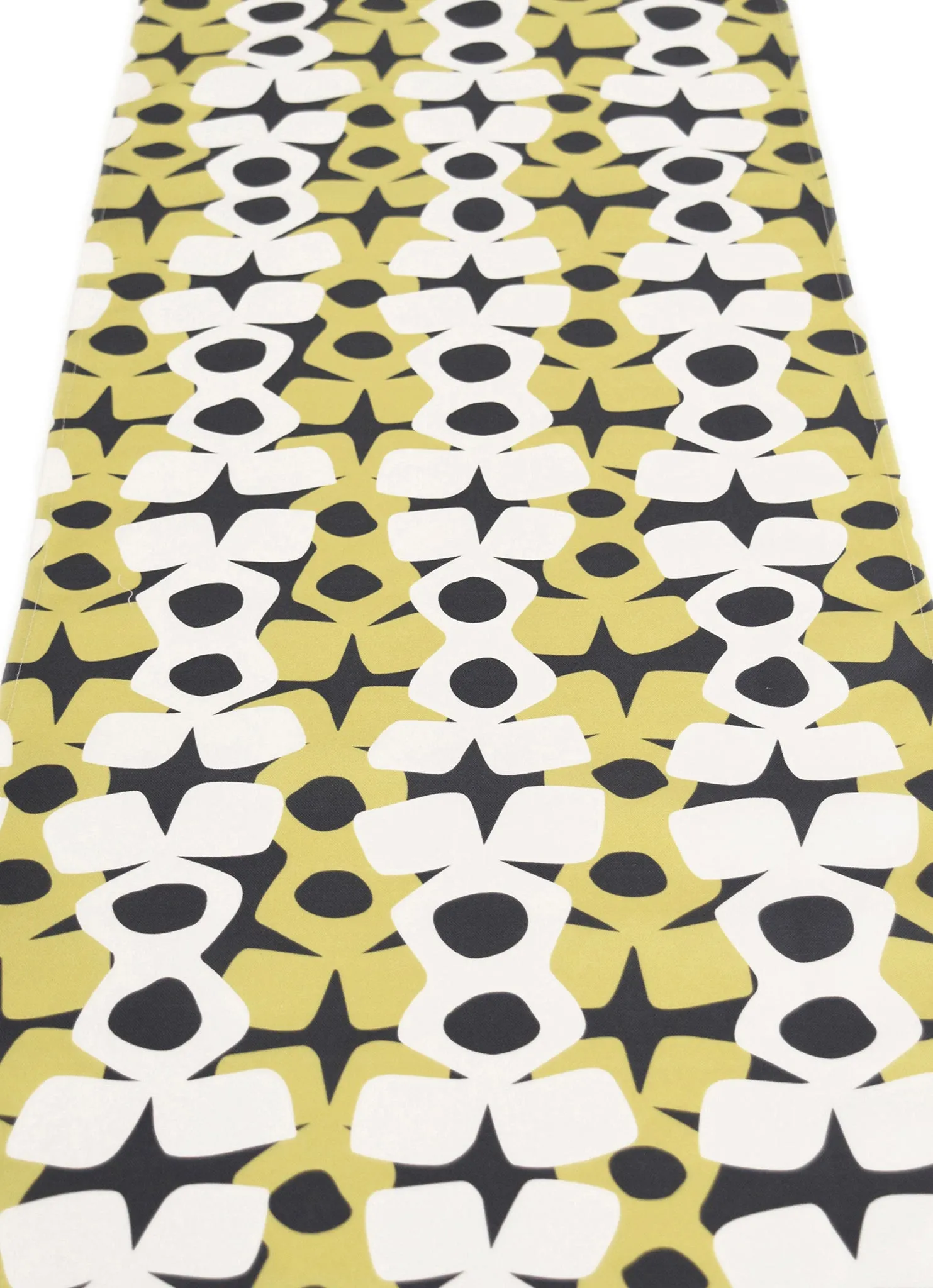 Hoop Linen Cotton Table Runner (14x90) – Charcoal Moss