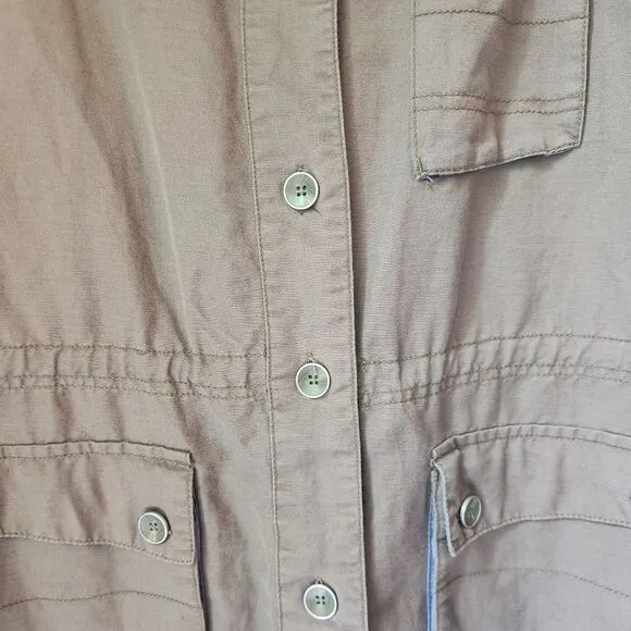 Horny toad women's lightweight jacket L sustainable hippie outdoors