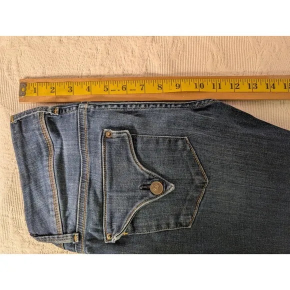 Hudson Collin Mid Rise Faded Skinny Jeans Women 27 Flap Pocket British Y2K