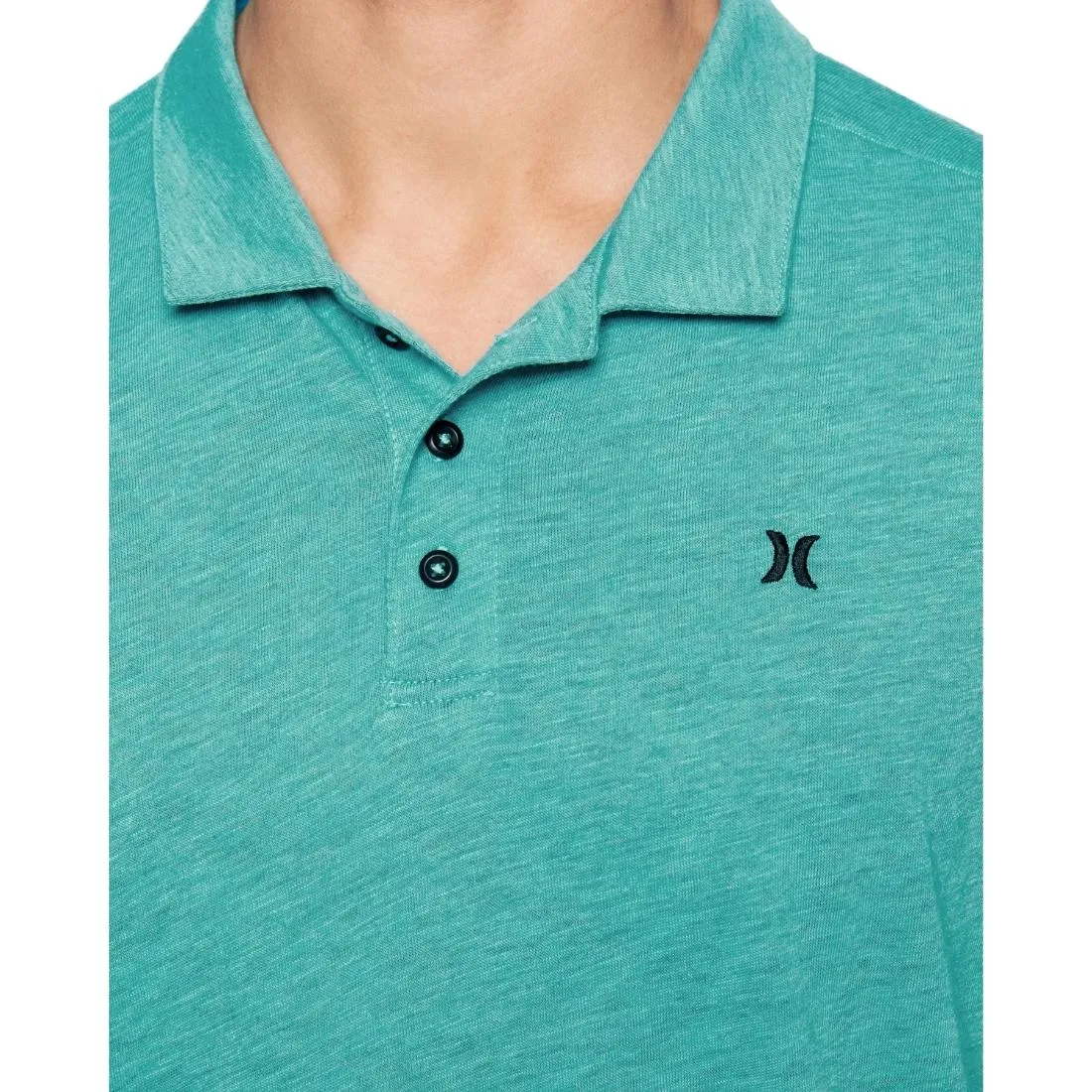 Hurley Ace Vista Polo Shirt - Aura Green Heather