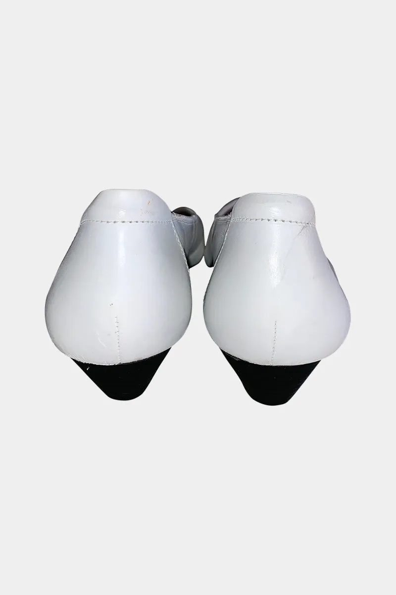 Hush Puppies White Ballet Pumps