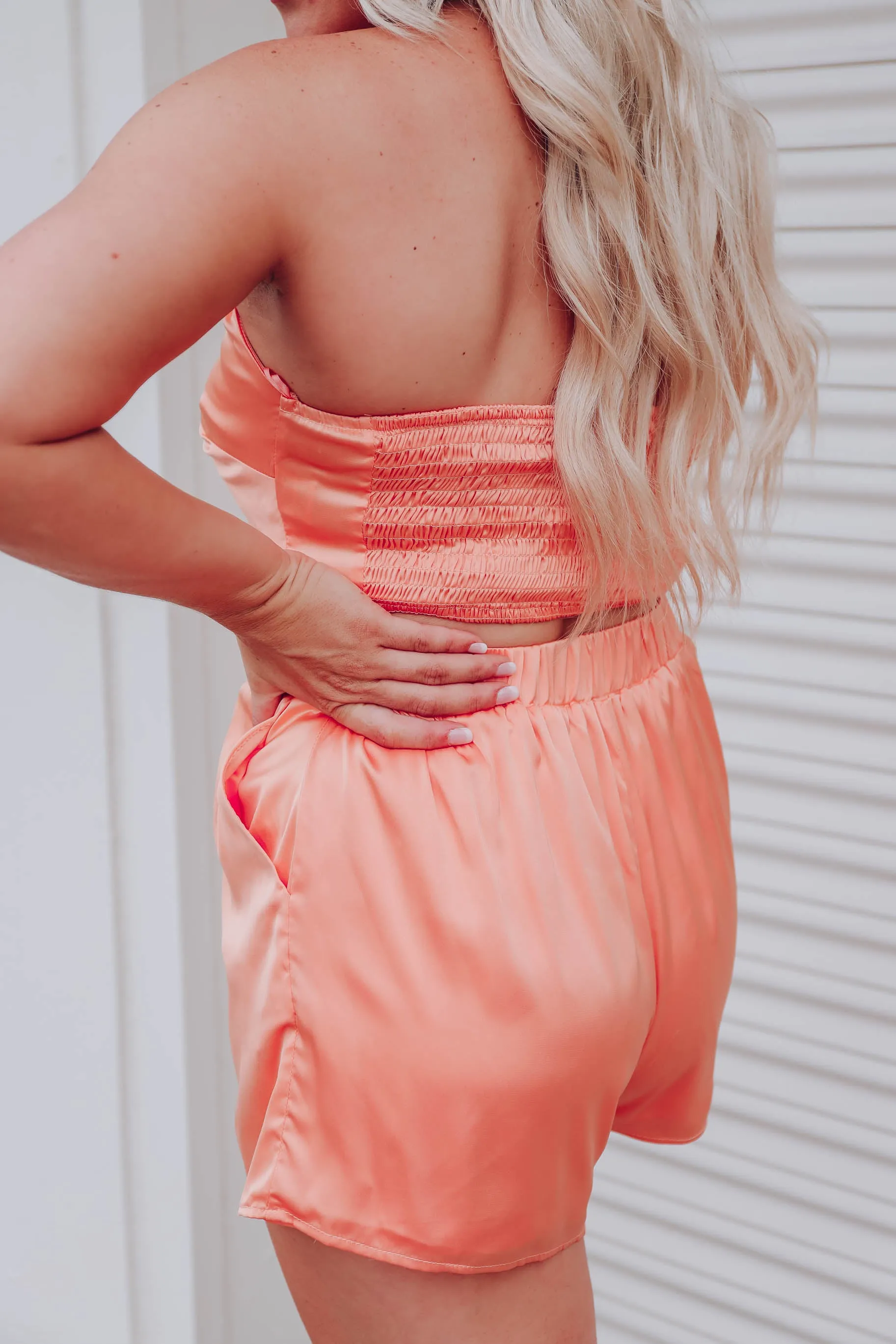 I Want Fabulous Satin Short Set