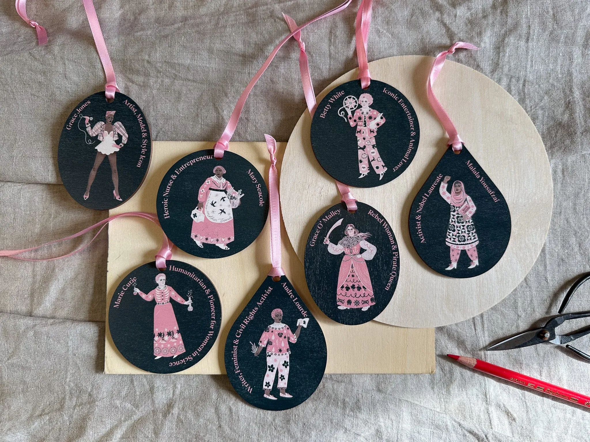 Iconic Women Christmas Decoration - Shapes