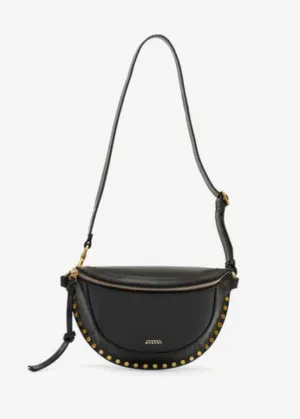 Isabel Marant Skano Leather Belt Bag in Black