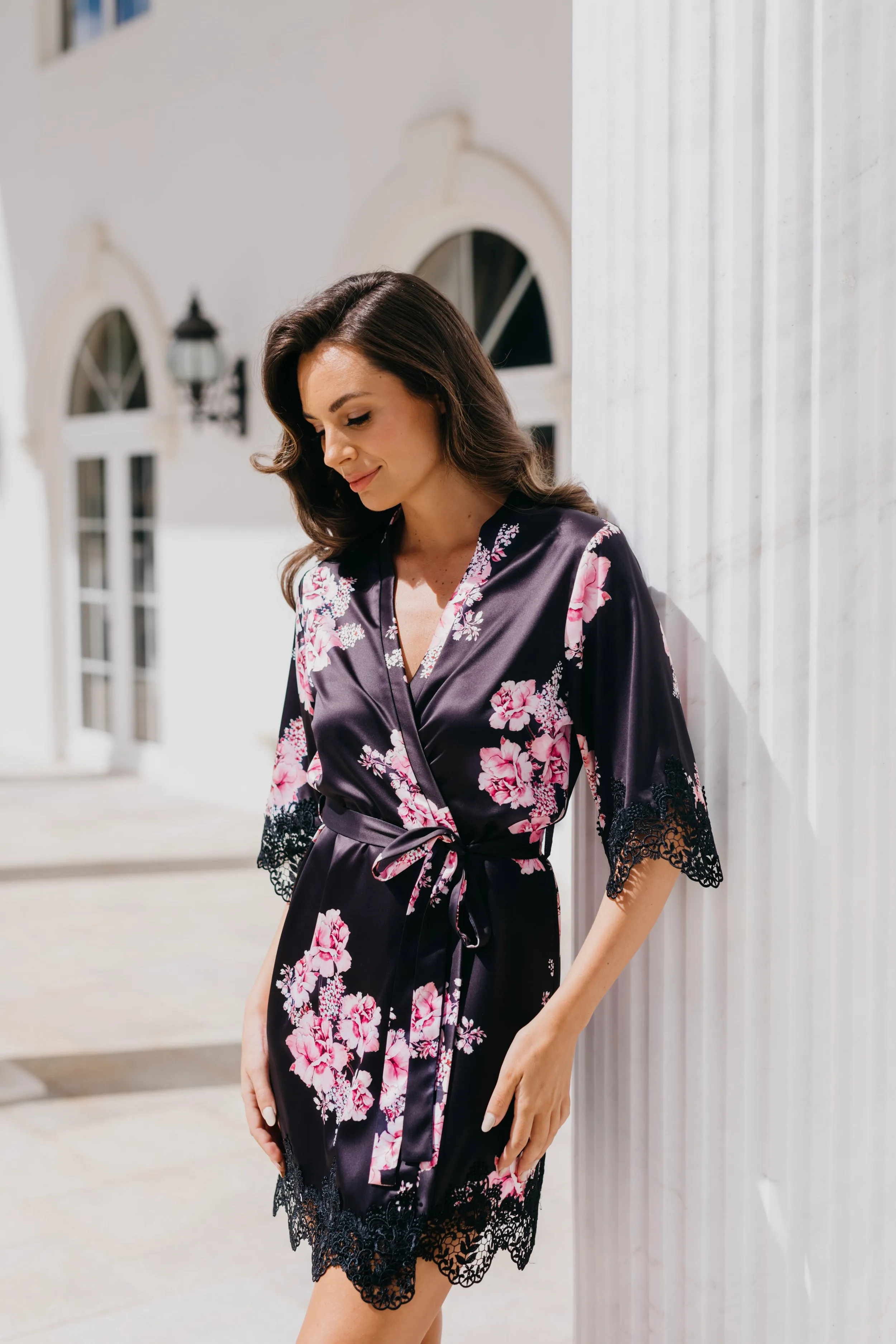 Ivana Bouquet De Fleur Printed Robe