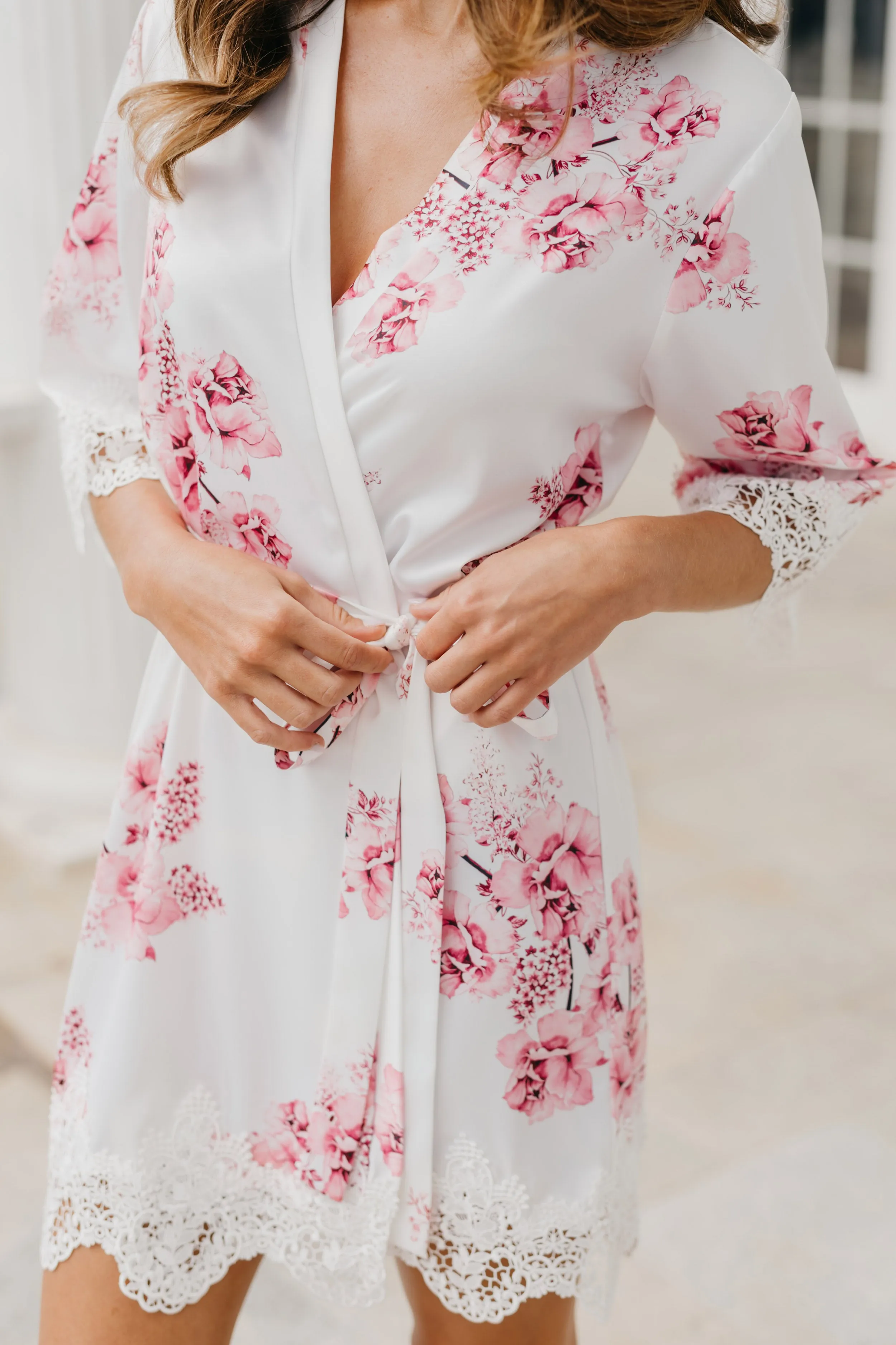 Ivana Bouquet De Fleur Printed Robe