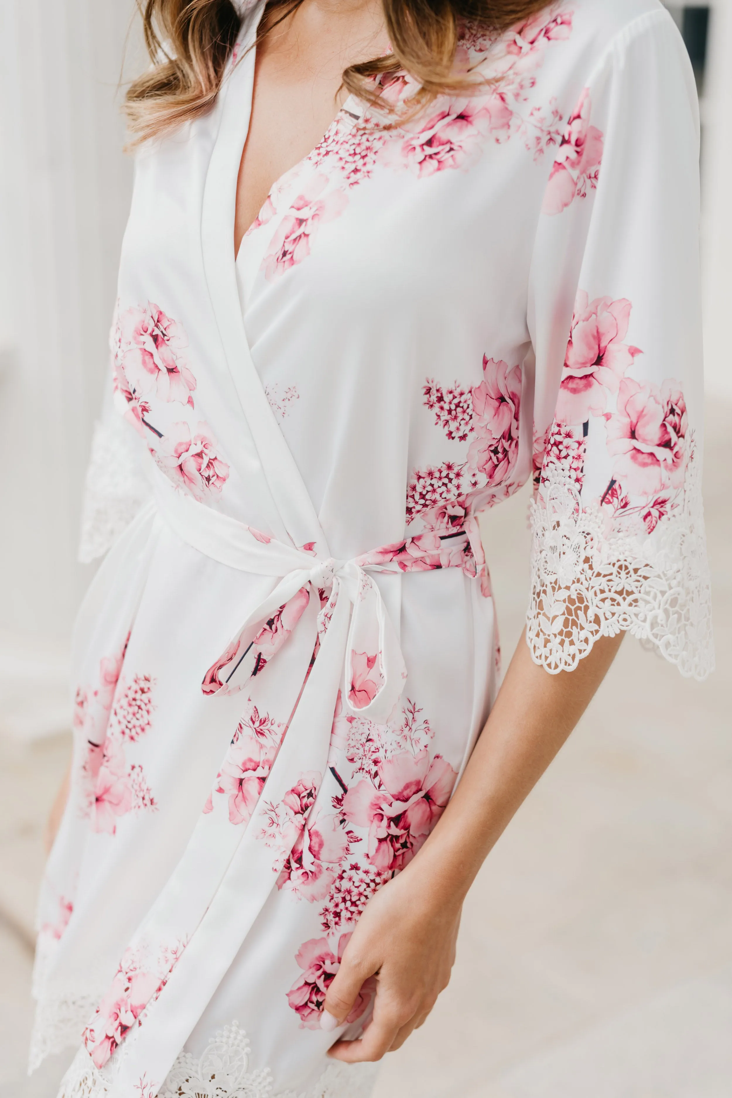 Ivana Bouquet De Fleur Printed Robe