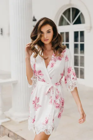 Ivana Bouquet De Fleur Printed Robe