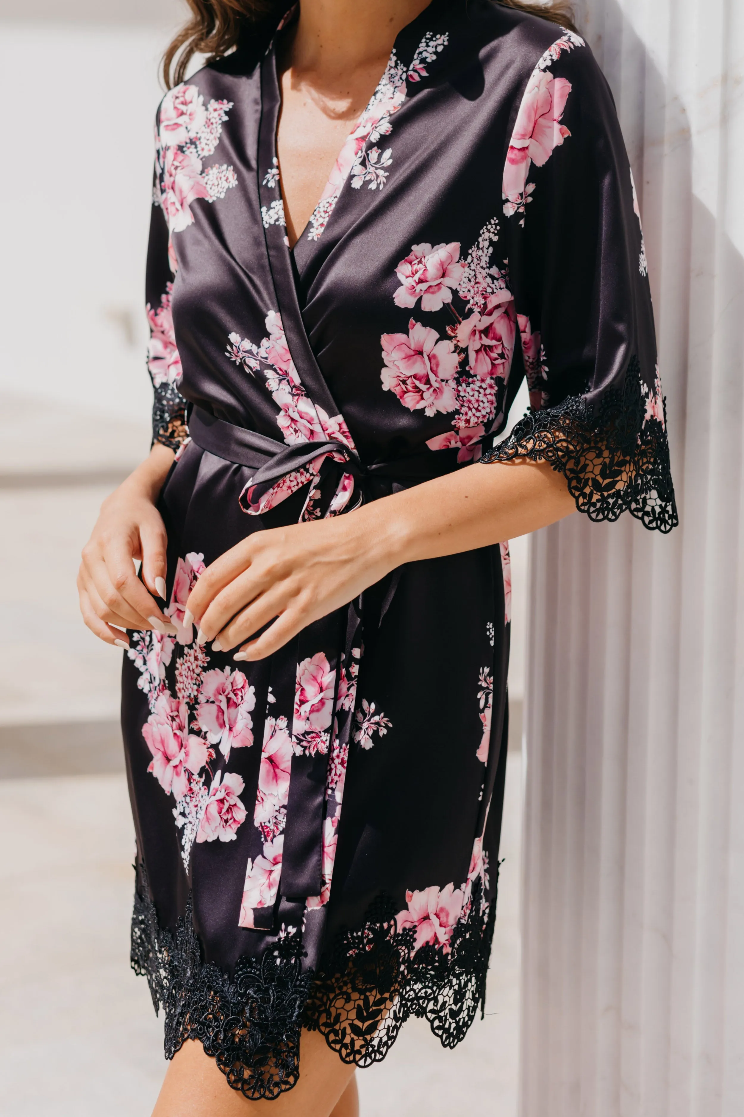 Ivana Bouquet De Fleur Printed Robe