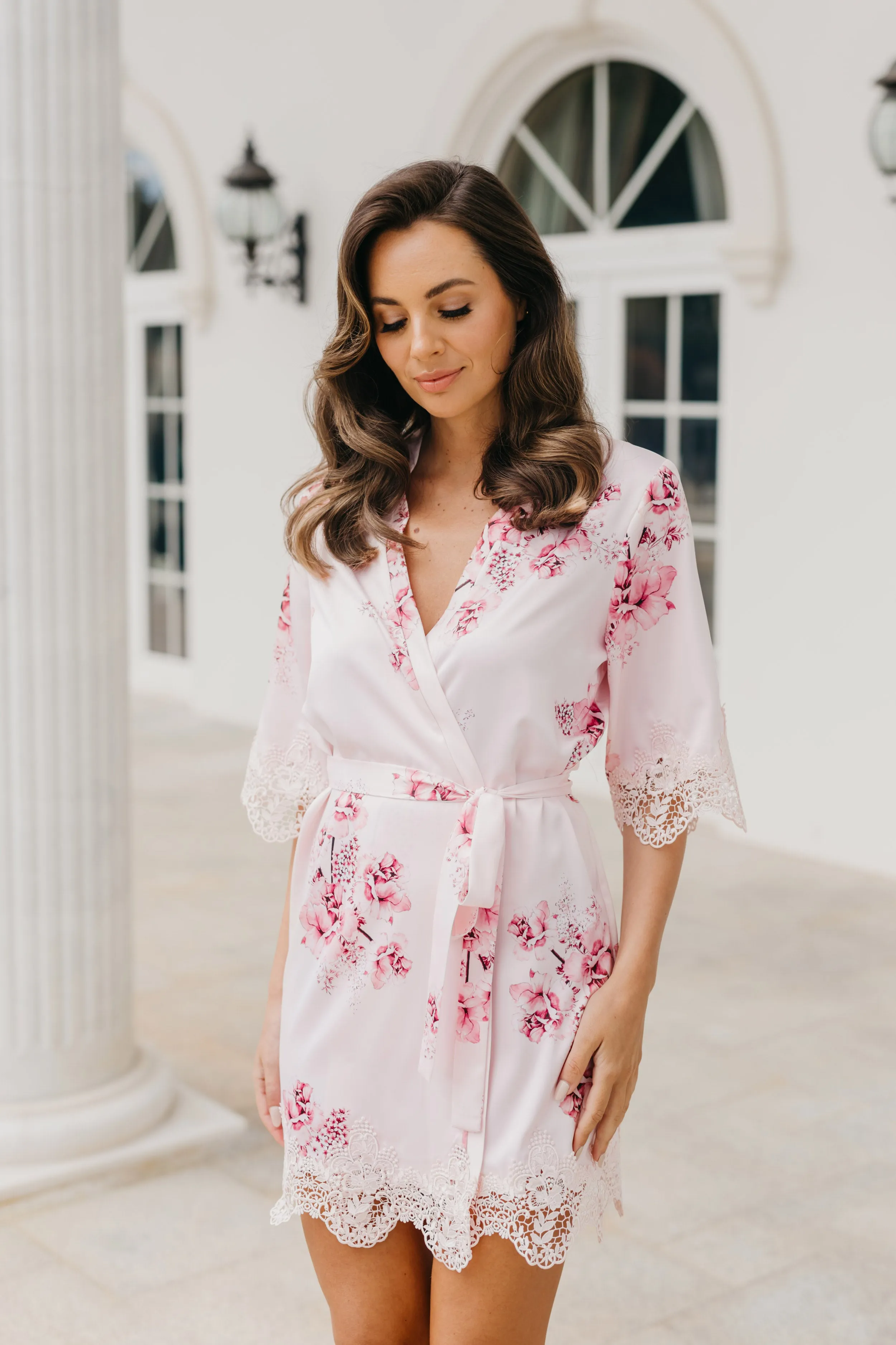 Ivana Bouquet De Fleur Printed Robe