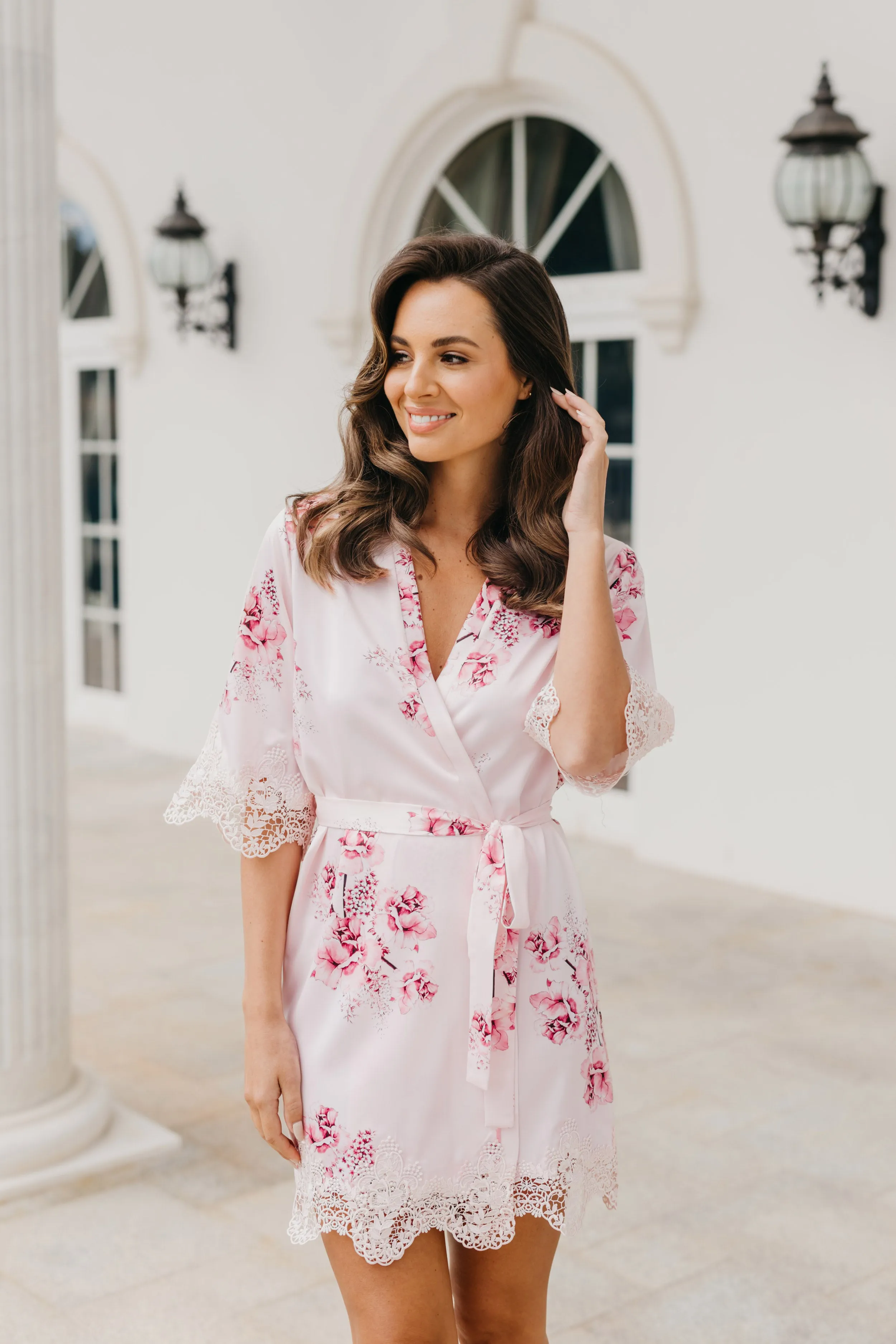 Ivana Bouquet De Fleur Printed Robe