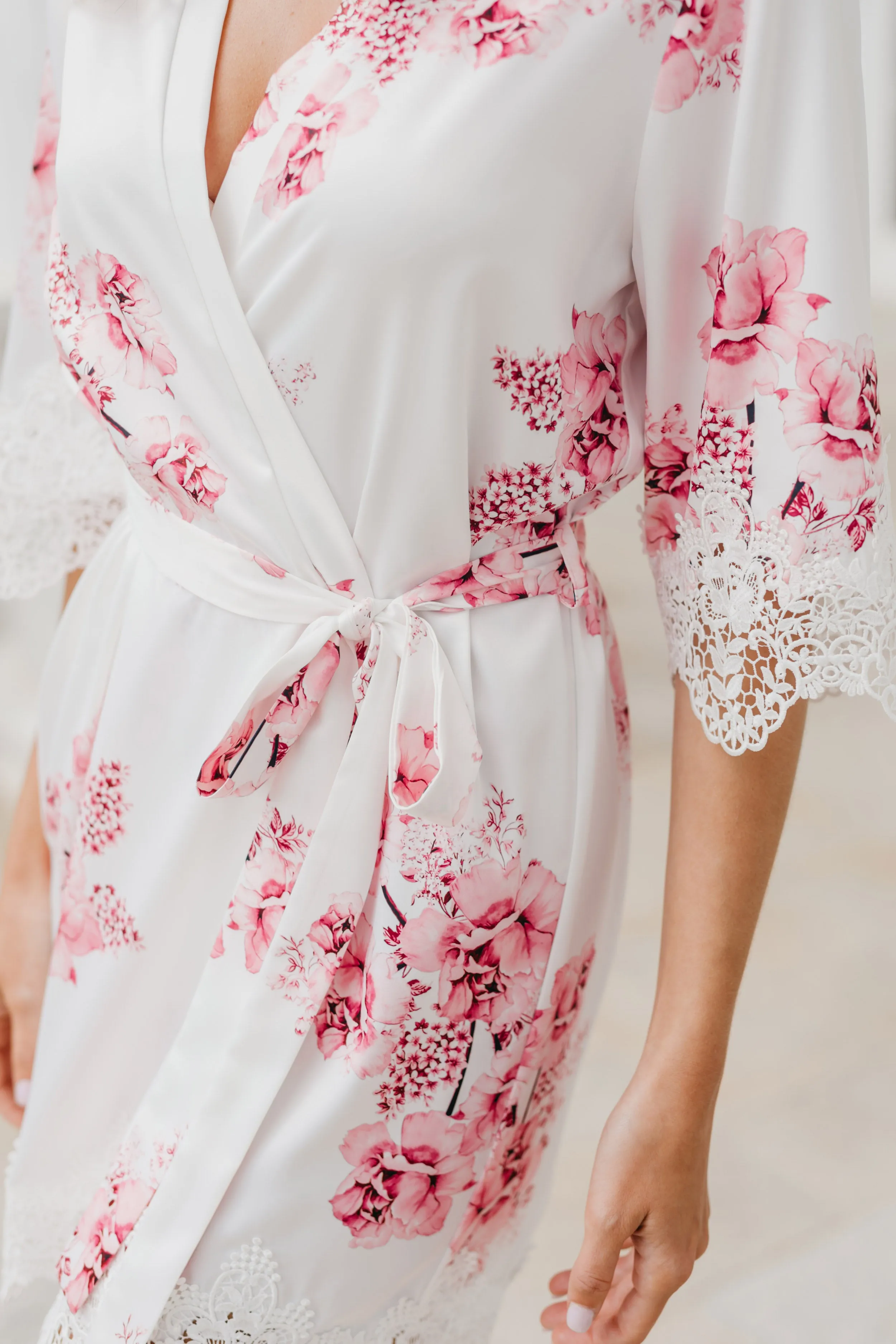 Ivana Bouquet De Fleur Printed Robe