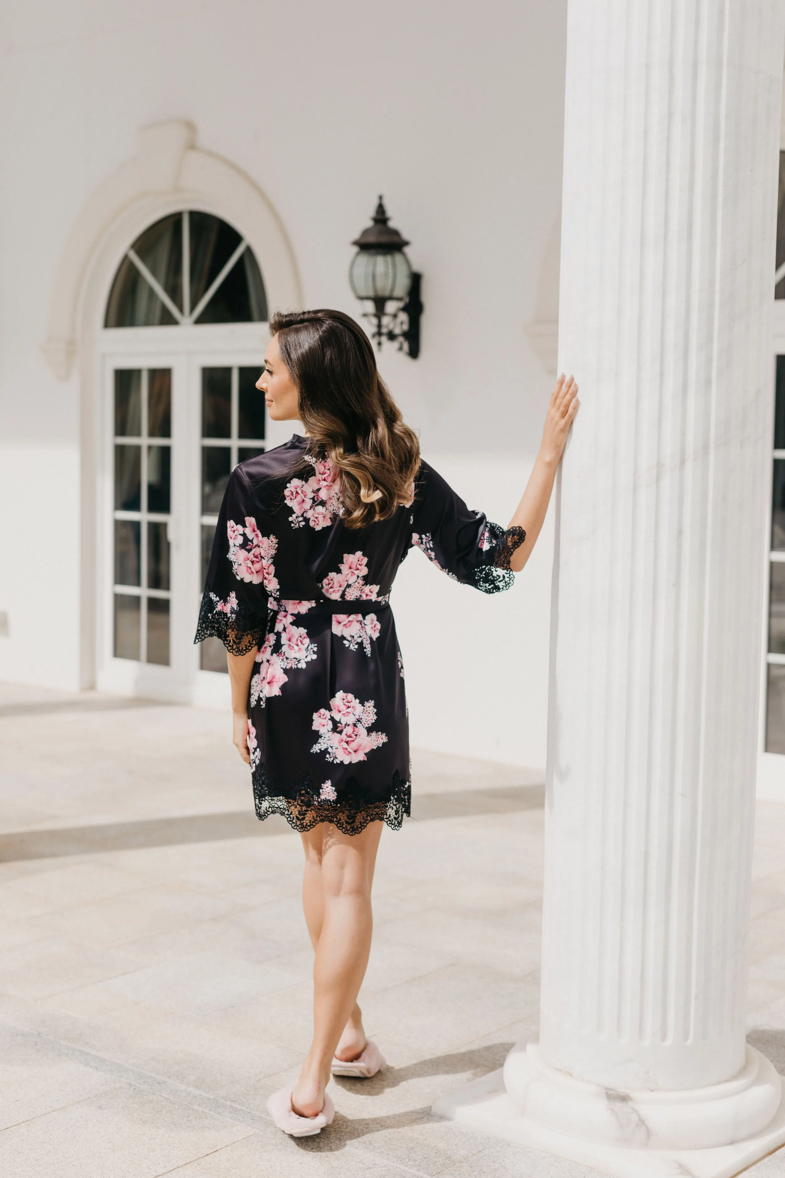 Ivana Bouquet De Fleur Printed Robe