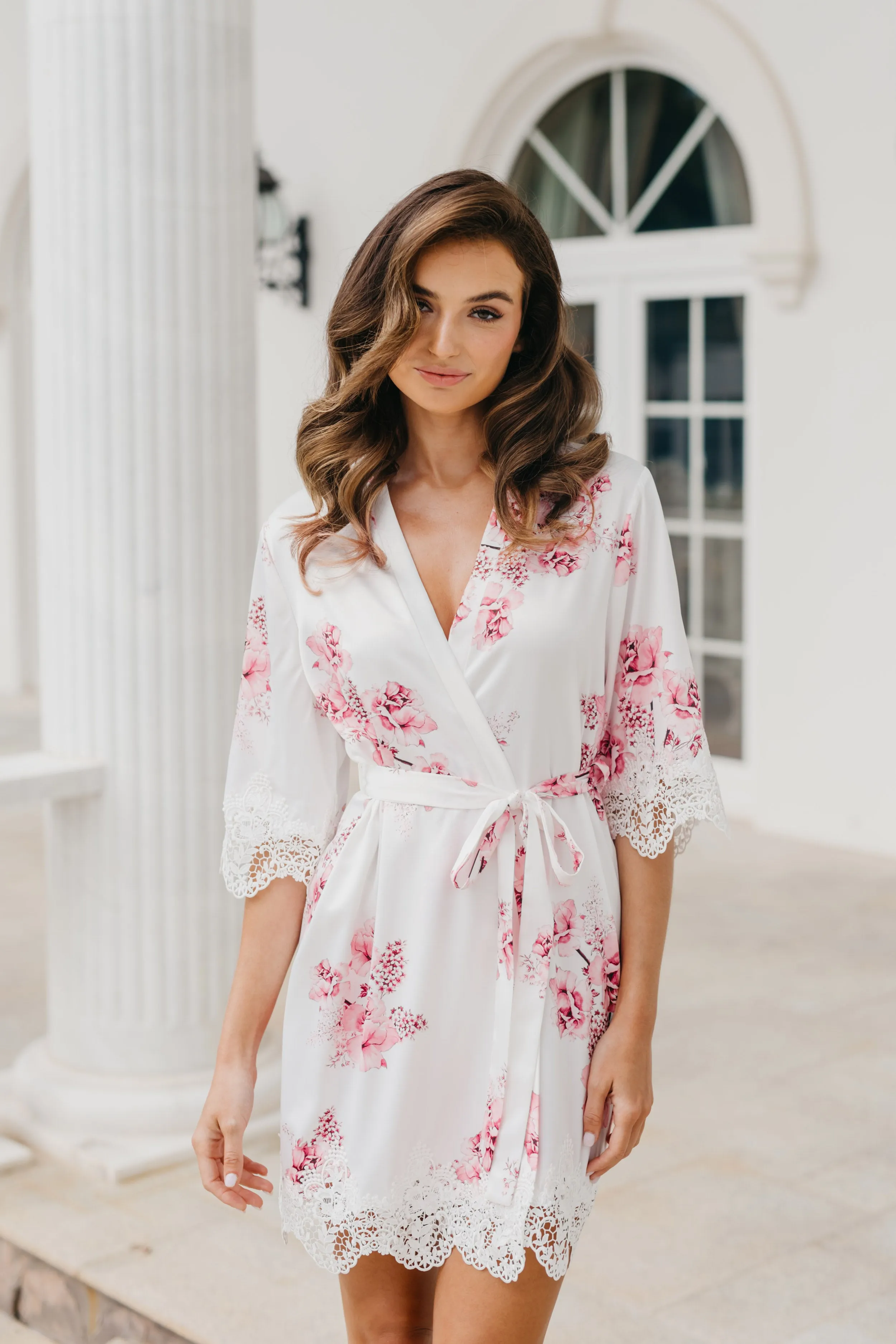 Ivana Bouquet De Fleur Printed Robe