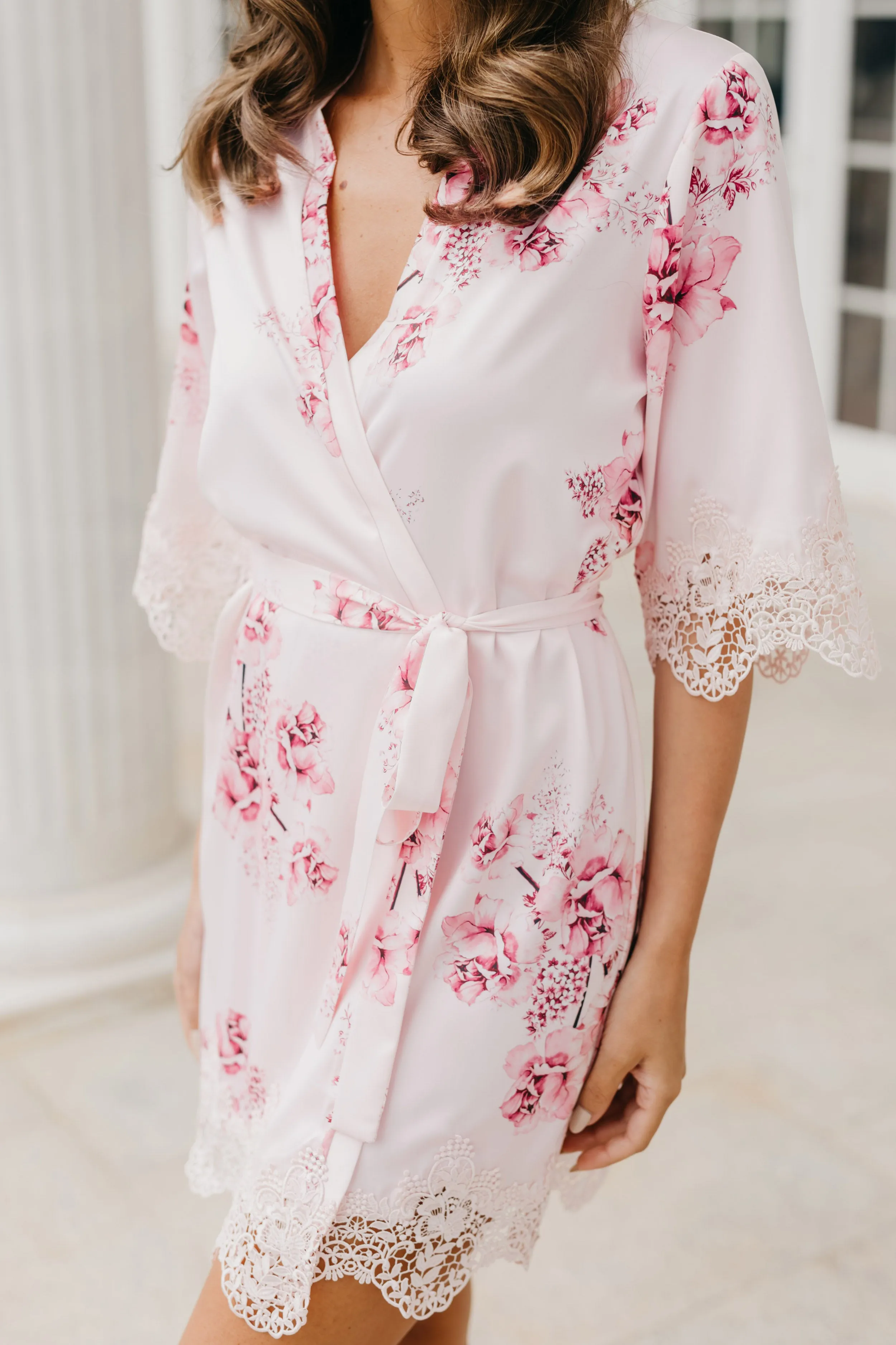 Ivana Bouquet De Fleur Printed Robe