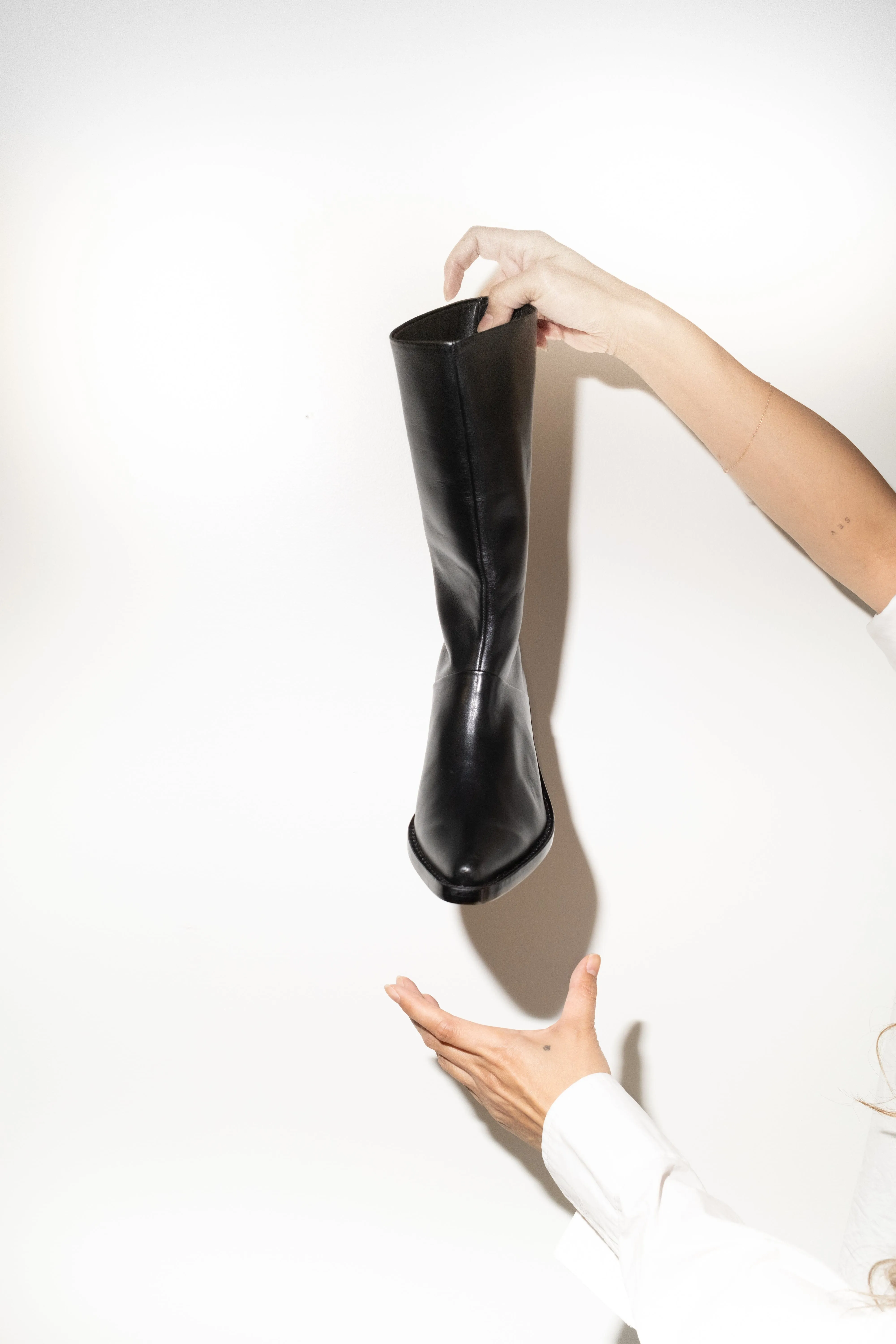 Jackie Boot in Black on Black