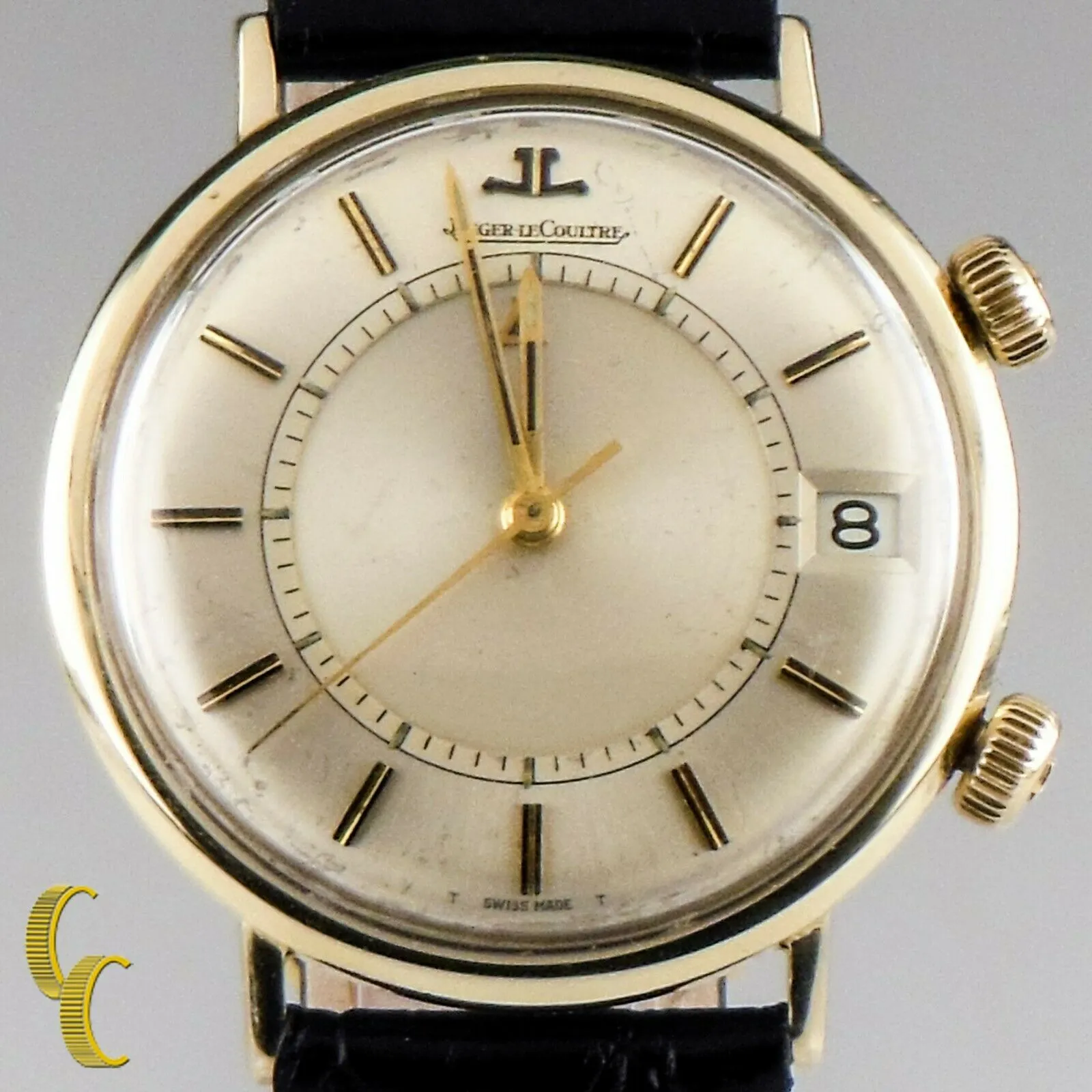 Jaeger- LeCoultre Vintage Hand-Winding Alarm Watch W/ Original Box and Case