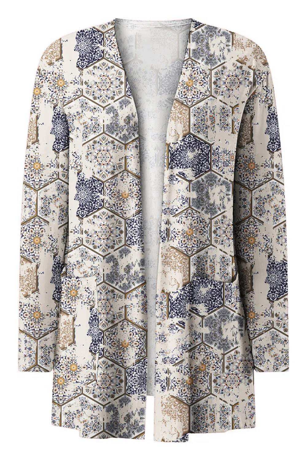 Jane Printed Long Sleeve Cardigan