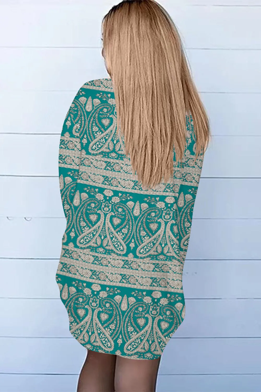 Jane Printed Long Sleeve Cardigan