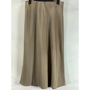 J.CREW Women's Light Khaki Gwyneth Pull-On Lightweight Maxi Slip Skirt SZ XS