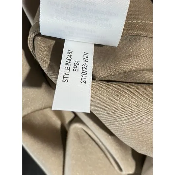 J.CREW Women's Light Khaki Gwyneth Pull-On Lightweight Maxi Slip Skirt SZ XS