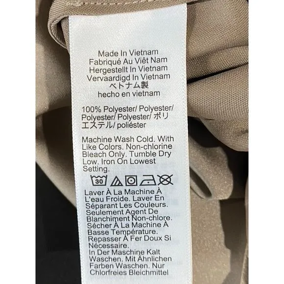 J.CREW Women's Light Khaki Gwyneth Pull-On Lightweight Maxi Slip Skirt SZ XS