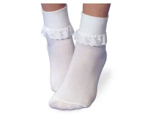 Jefferies Socks Eyelet Lace Turn Cuff Socks 1 Pair