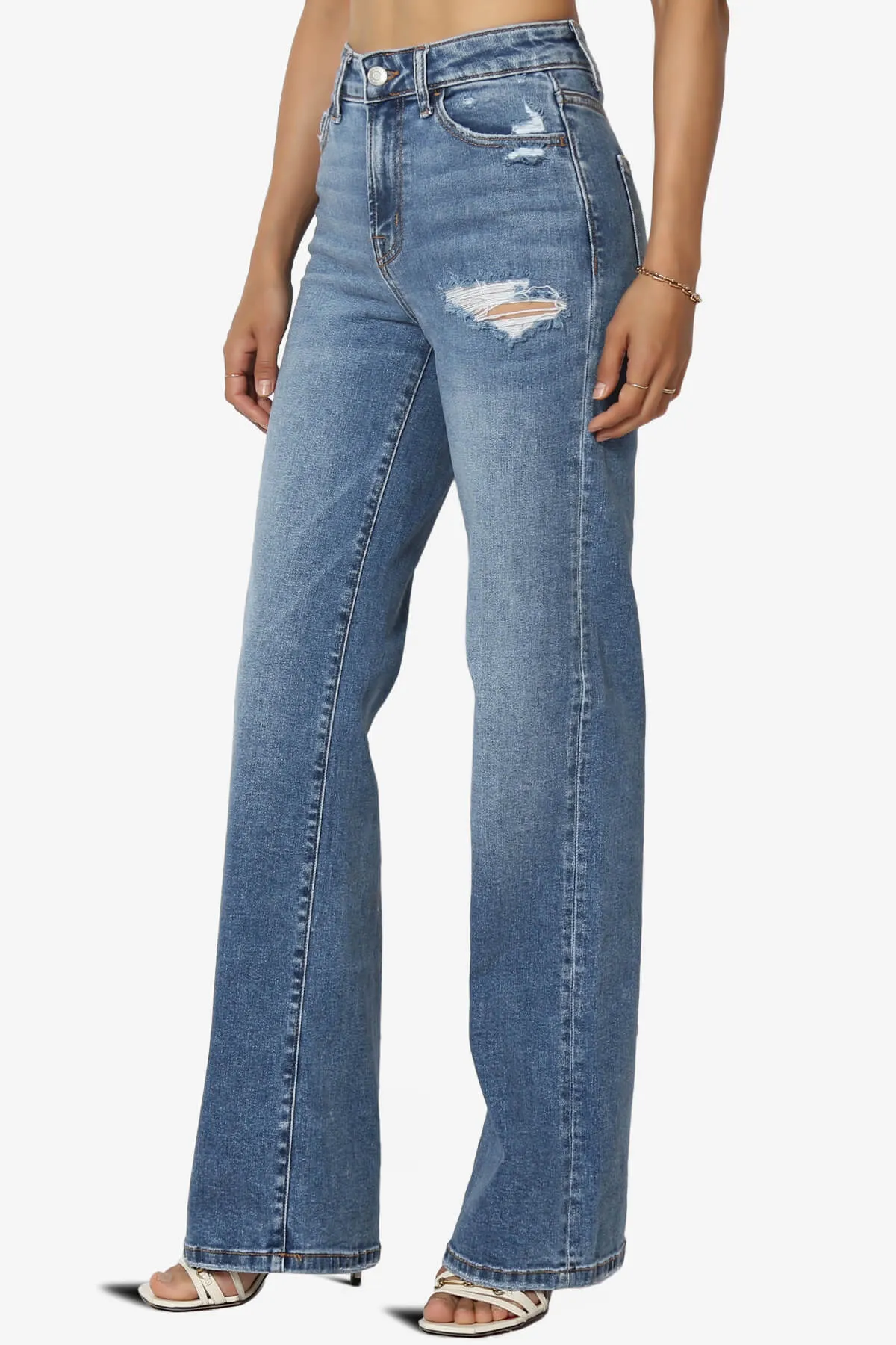 Jinny Vintage Medium Wash High Rise Baggy Jeans